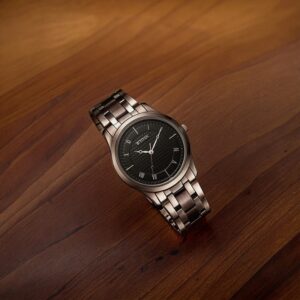 Titan Karishma Quartz Analog Black Dial Brown Stainless Steel Strap Watch for Men